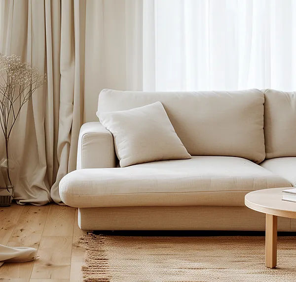 After couch cleaning