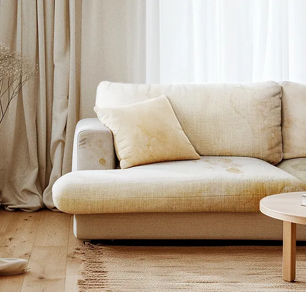 Before couch cleaning