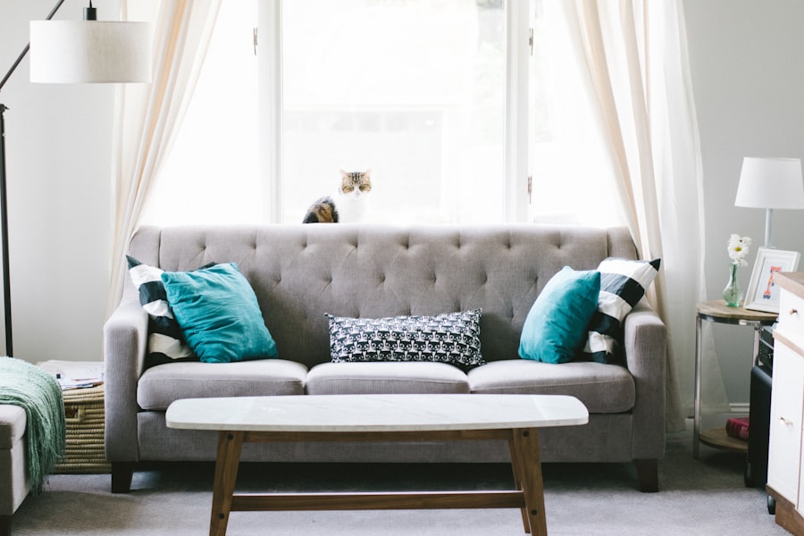 Living room with handmade furniture